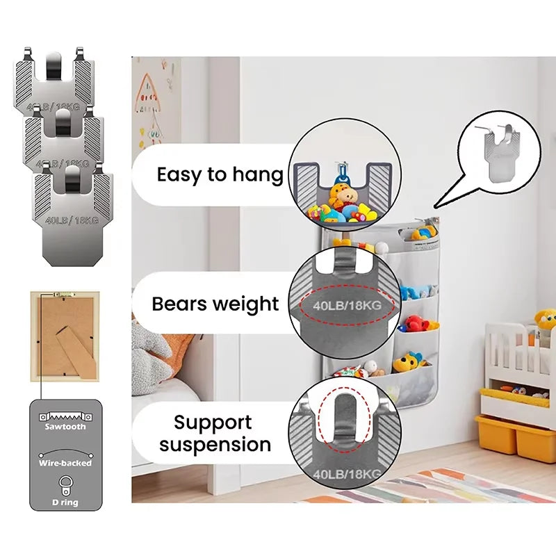 Claw Drywall Picture Hangers – No-Tool Wall Hooks Kit Picture Hanger Hooks Richie's