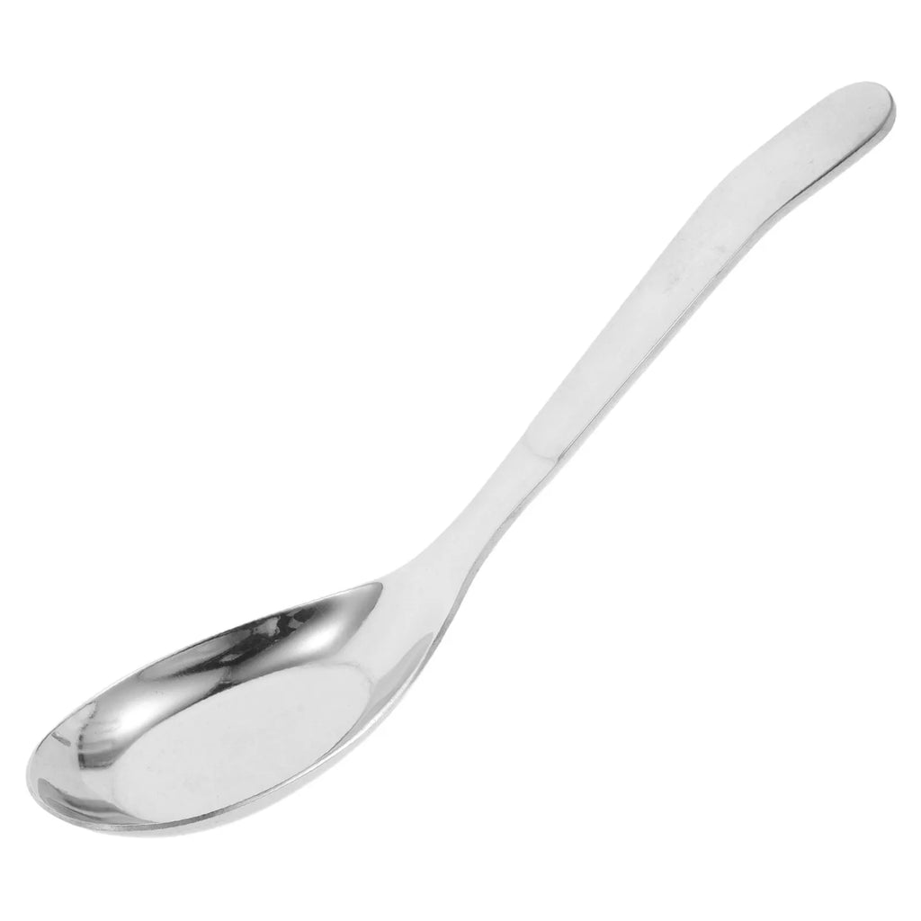 Stainless Steel Soup Spoon 6.6" Round Head Long Handle Mirror Finish Kitchen Soup Spoon Richie's