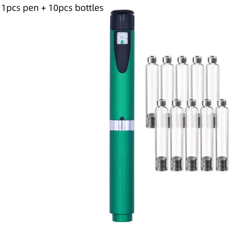 Magic Tattoo Pen Kit with Cartridges & Sterile Bottles | Pro Set Tattoo Pen Kit Richie's 1Set-Green