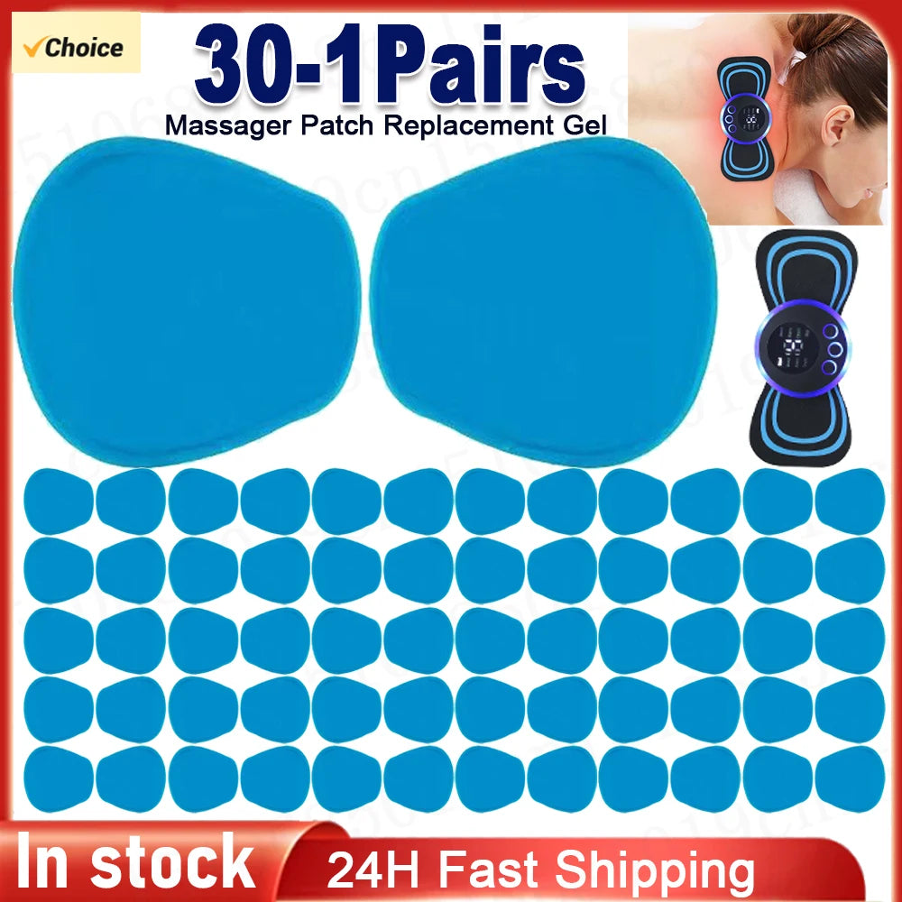 EMS Silicone Gel Replacement Pads 1 Pair – Reusable Massager Massager Gel Pads Richie's