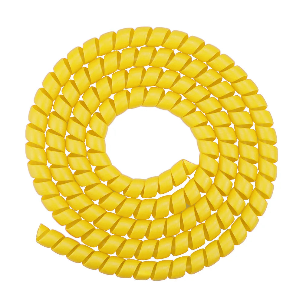 1M Spiral Cable Wire Protector Wrap – M365 PRO Scooter & Bikes Spiral Cable Protector Richie's YELLOW