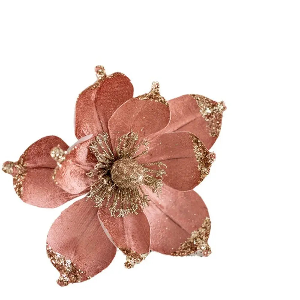 20cm Christmas Artificial Glitter Flowers Xmas Tree Ornaments Christmas Tree Ornament Richie's