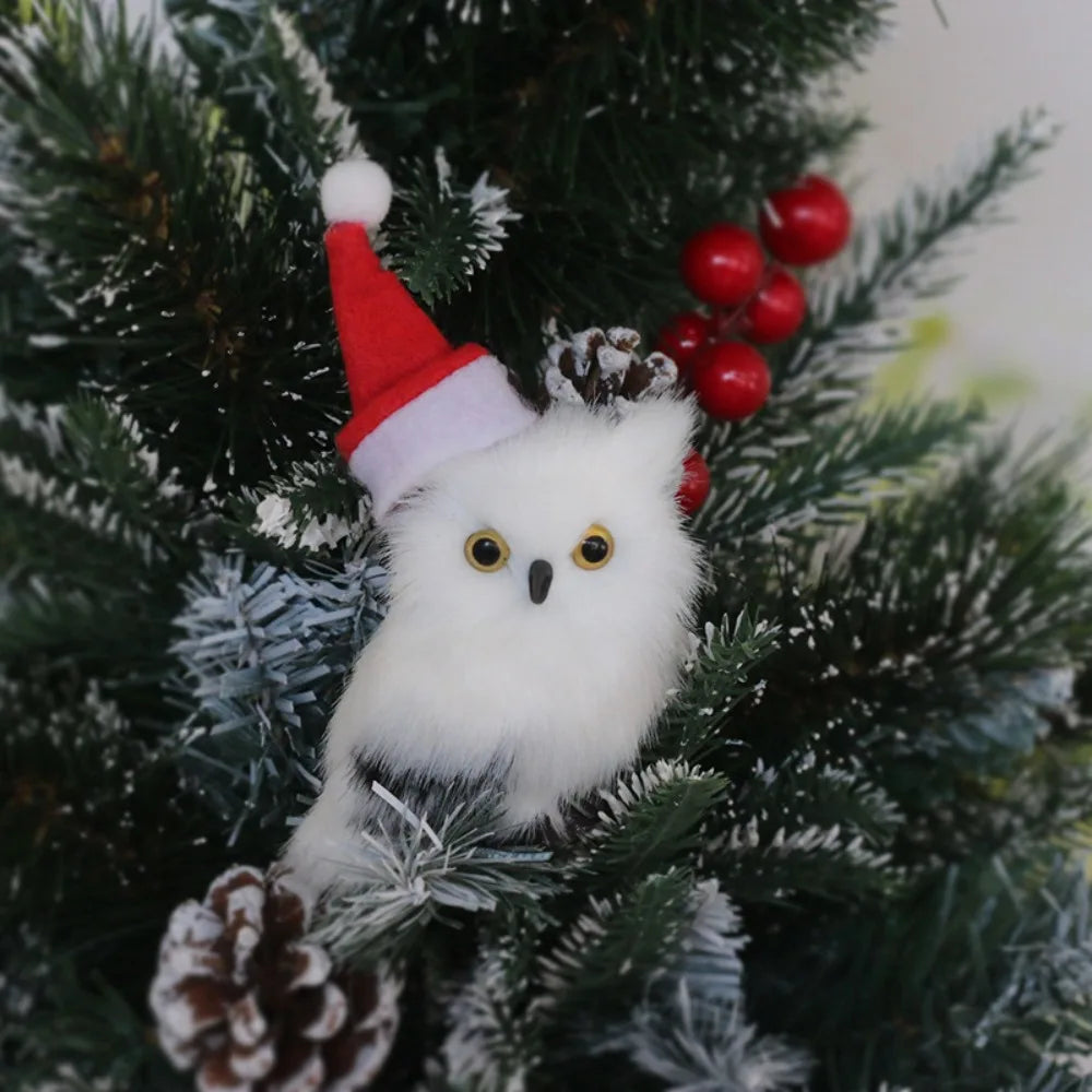 Faux Fur Animal Christmas Ornaments – Owl Bunny Squirrel Christmas Ornament Richie's Christmas Owls