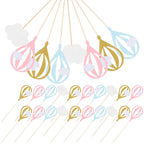 30Pcs Hot Air Balloon Cake Toppers & Cloud Cupcake Picks Cake Topper Set Richie's