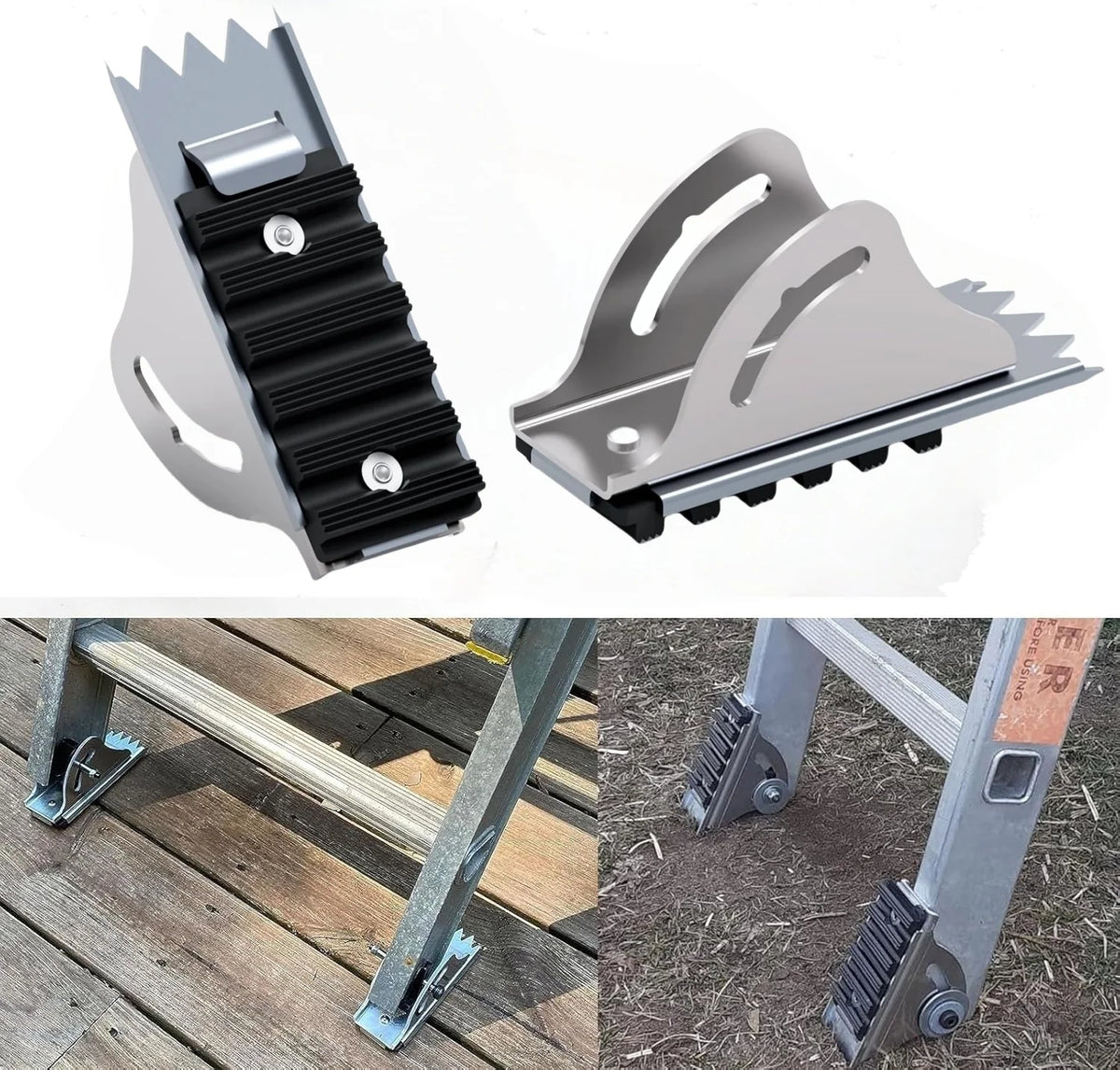 Anti-Skid Extension Ladder Feet Shoe Kit for Aluminum Ladders Ladder Shoe Kit Richie's