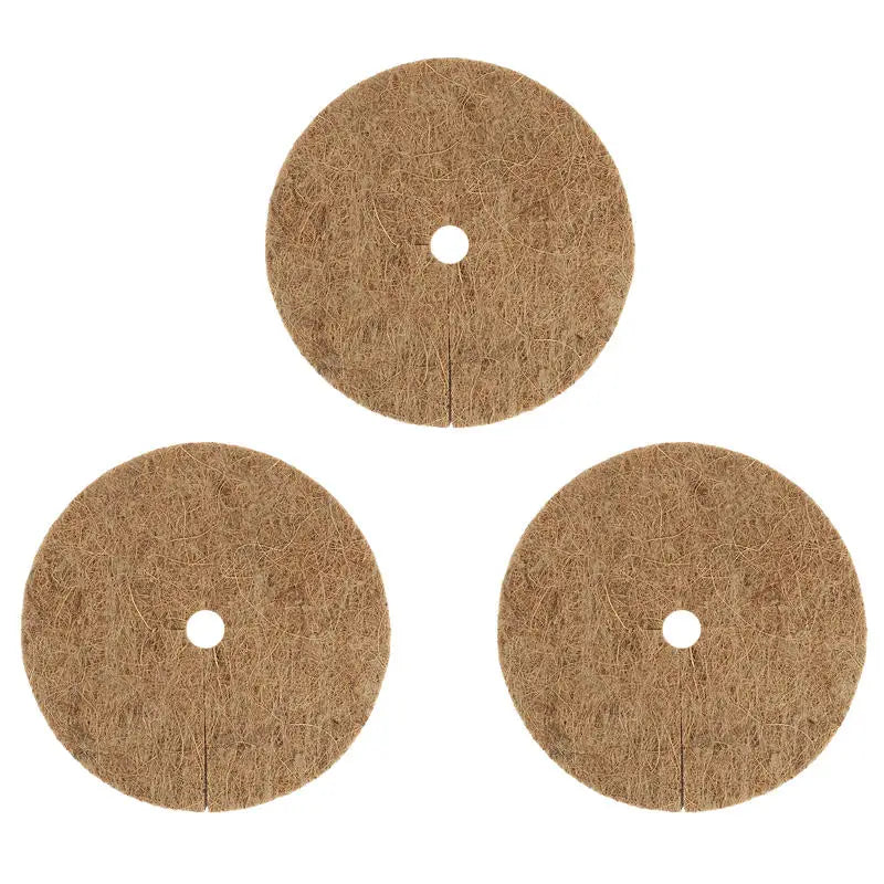 Coconut Coir Mulch Mat Tree Ring Weed Control 3-Pack Garden Mulch Mat Richie's 20cm 3Pcs
