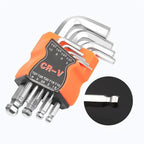 9-Piece Double-End L-Type Allen Hex Wrench Set – CR-V Steel Hex Wrench Set Richie's