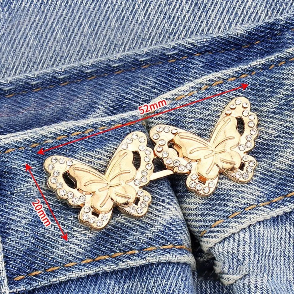 Adjustable Waist Tightening Button Clip – Metal Zinc Alloy Waist Button Clip Richie's Style 3