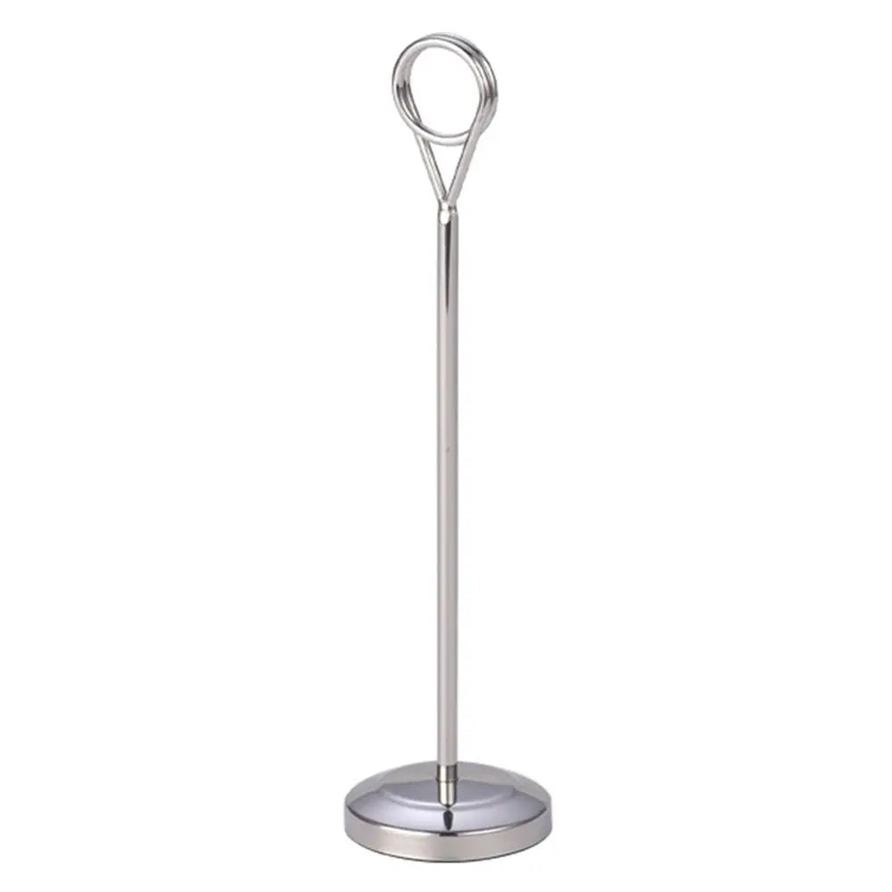 Round Photo & Memo Clip Stand – Desktop Card Note Holder Desktop Card Holder Richie's Silver 15CM