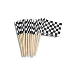24Pcs Checkered Flag Cupcake Toppers & Cake Picks – Party Cake Toppers & Picks Richie's 200pcs other