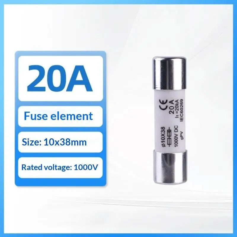 DC 1000V Solar PV Fuse 10x38mm ZHPV-32 2P Holder Kit PV Fuse Holder Kit Richie's A3