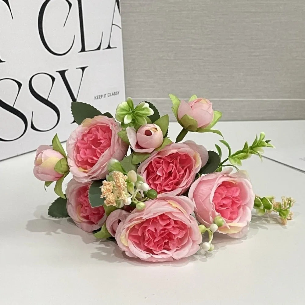 Faux Silk Artificial Roses Long Stem Fake Flowers – Home & Wedding Artificial Silk Flowers Richie's