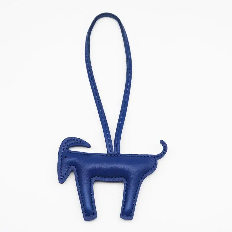 2027 Year of the Sheep Goat Keychain PU Leather Bag Charm Pendant Keychain Pendant Richie's A7