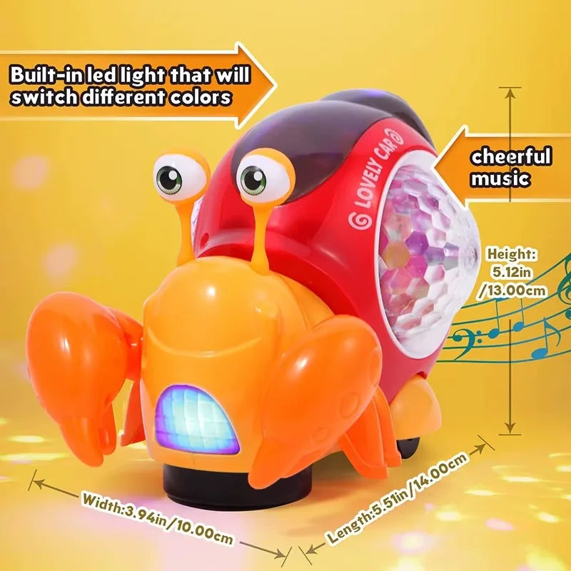 Baby Electric Crawling Snail Toy – Musical & Luminous Interactive Toddler Toy Richie's