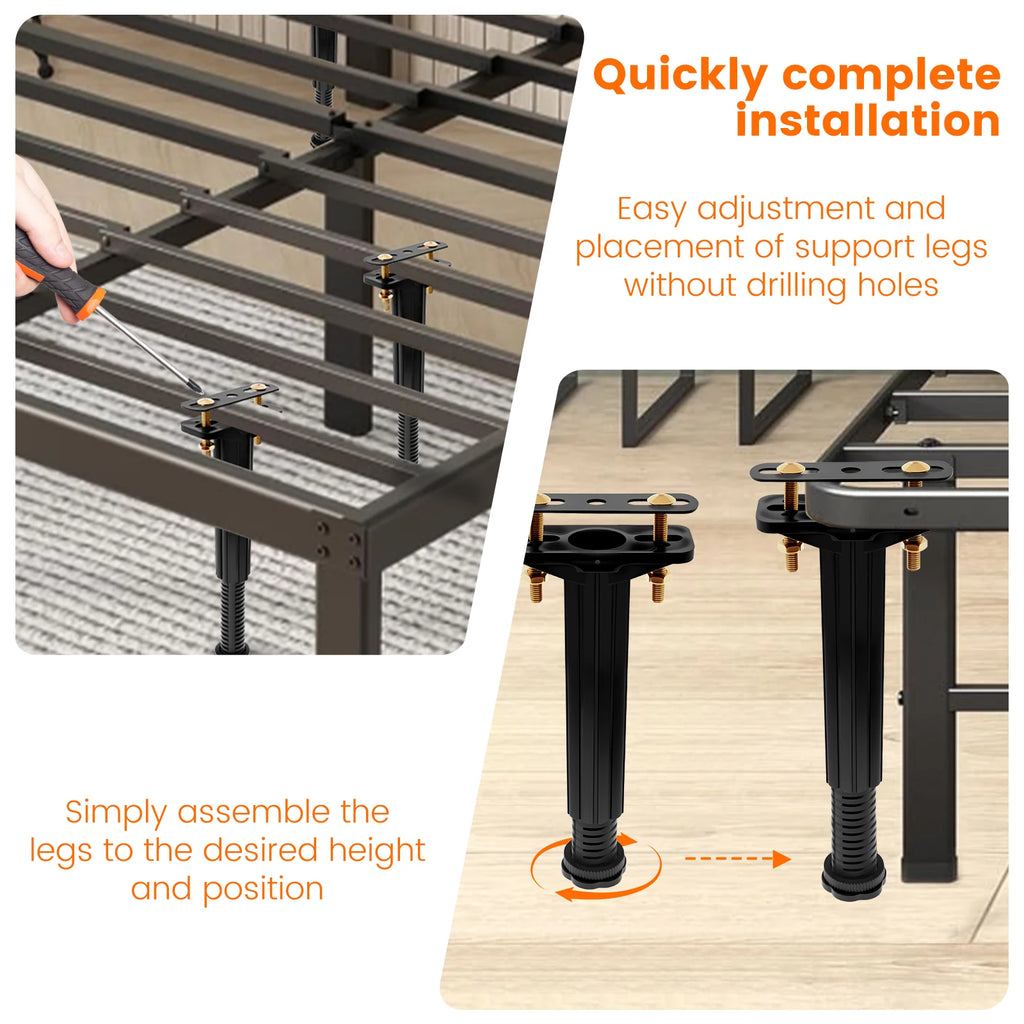 Adjustable Bed Center Support Legs 19–32cm | 6/4pcs Set Bed Support Legs Richie's