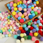 100 Pcs Fluffy Pom Poms 10–30mm | Kids DIY Craft Supplies DIY Craft Supplies Richie's