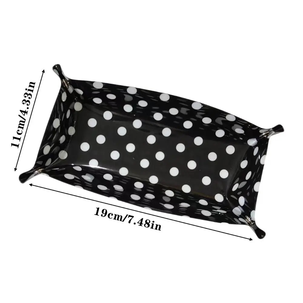 Polka Dot Storage Tray Desk Organizer Stationery Holder Desk Storage Tray Richie's