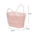 PP Hollow Bathroom Storage Basket – Large Capacity Laundry Hamper Bathroom Storage Basket Richie's Pink