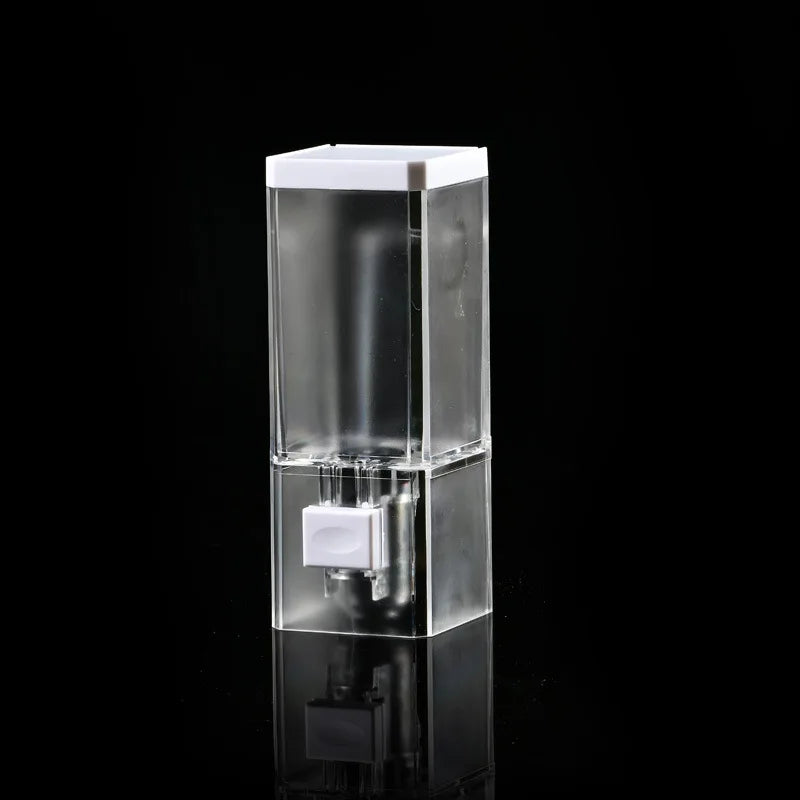 No-Drill Wall Mount Manual Soap Dispenser – Transparent ABS Soap Dispenser Richie's