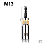 15° Impact Socket Set 8–19mm | 1/4" Hex Shank Nut Driver Impact Socket Set Richie's M13