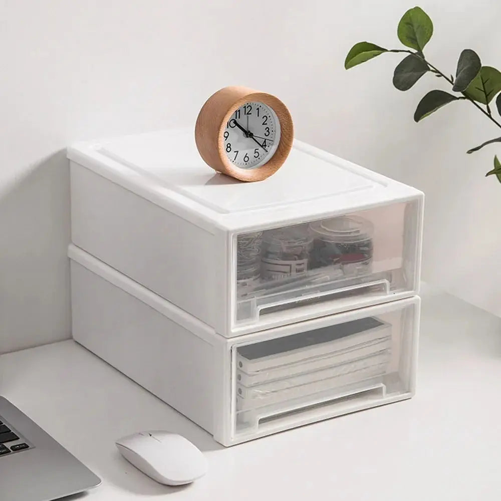 Stackable Plastic Drawer Storage Box – Desktop Organizer Drawer Storage Box Richie's