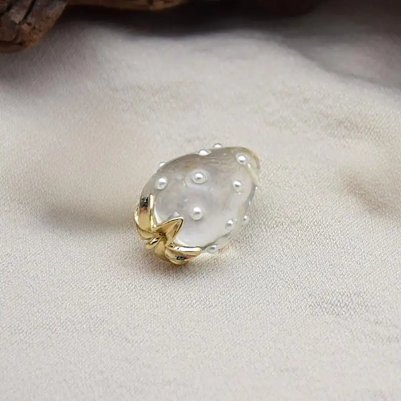 Strawberry Resin Charm Pendant – DIY Earrings, Necklaces & More Resin Jewelry Charm Richie's A2-1pc