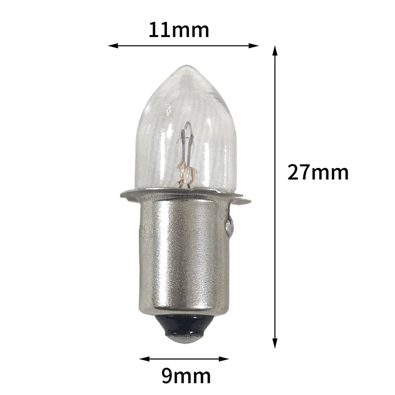 P13.5S Flashlight Replacement Bulbs 2.4V–7.2V Torch Lamp Replacement Light Bulb Richie's