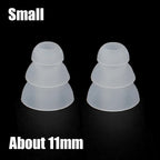 3-Layer Silicone Eartips S/M/L – Anti-Slip Earphone Replacement Caps Earphone Eartips Richie's Small 1 Pair