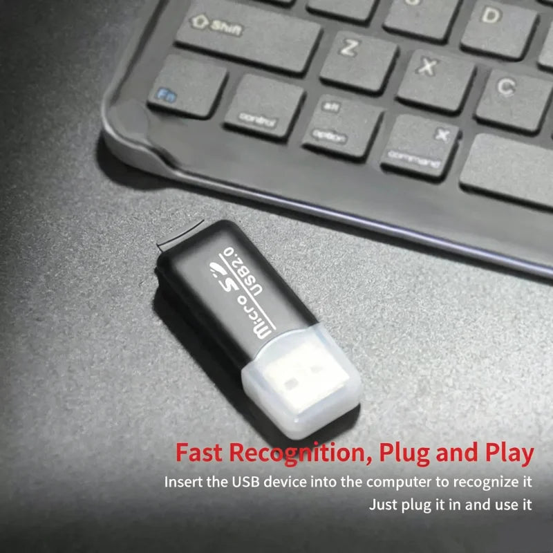 USB 2.0 Micro SD TF Card Reader – Plug & Play Adapter Memory Card Reader Richie's