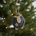 Felt Sheep Christmas Ornament – Handmade Pom-Pom Tree Hanging Decor Christmas Ornament Richie's