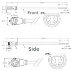 Iron Tower M28 Male Elbow EV Charging Waterproof Connector EV Charging Connector Richie's