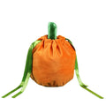 Halloween Pumpkin Candy Bag – Velvet Trick or Treat Gift Bag Halloween Candy Bag Richie's Orange 13-15cm