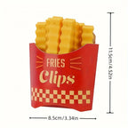 12PCS French Fry Food Sealing Clips – Snack Bag Clips Set Food Sealing Clips Richie's YELLOW
