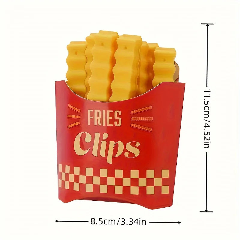 12PCS French Fry Food Sealing Clips – Snack Bag Clips Set Food Sealing Clips Richie's YELLOW