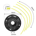 4-Line Steel Grass Trimmer Head Brushcutter Replacement Part Trimmer Head Richie's