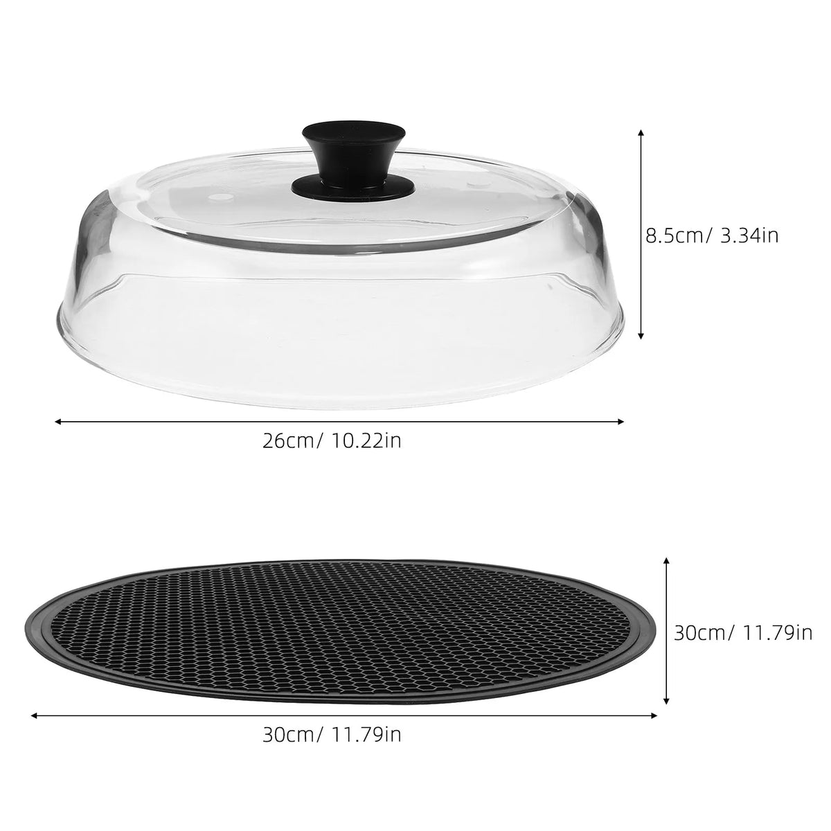 Borosilicate Glass Microwave Splatter Cover 10 Inch Vented Lid Microwave Splatter Cover Richie's