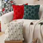 2pcs Beige Christmas Tree Pillow Covers 45x45cm | Holiday Décor Pillow Covers Richie's