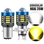 H4 BA20D P15D LED Motorcycle Headlight – Dual Color Hi/Lo Beam Motorcycle LED Headlight Richie's