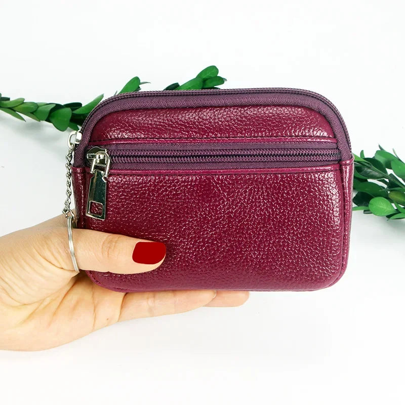 Women's PU Leather Zipper Wallet – Card Holder & Coin Purse Women's Wallet Richie's PURPLE