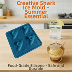 Shark Ice Cube Mold – 4-Cavity Food-Grade Silicone Ice Maker Ice Cube Mold Richie's