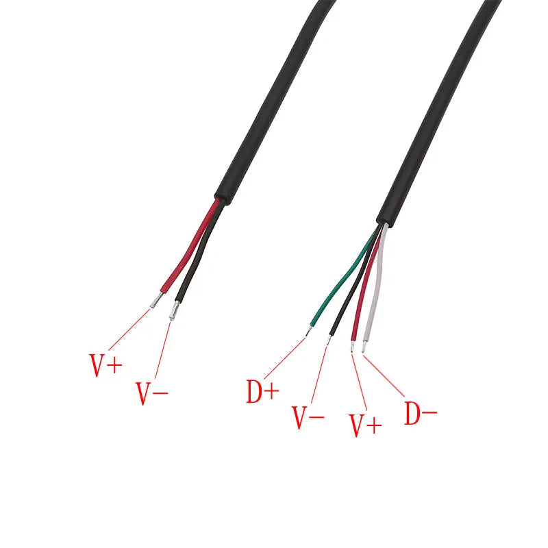 USB Connector Cable Micro USB Type C USB 2.0 A Male Female DIY USB Connector Cable Richie's