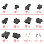 JST SM 2.54mm Connector 2–8 Pin Male Female Crimp Housing Wire Connector Housing Richie's