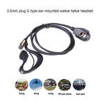 3.5mm 1-Pin Walkie Talkie Earpiece Headset PTT Mic – Motorola YAESU Radio Earpiece Headset Richie's