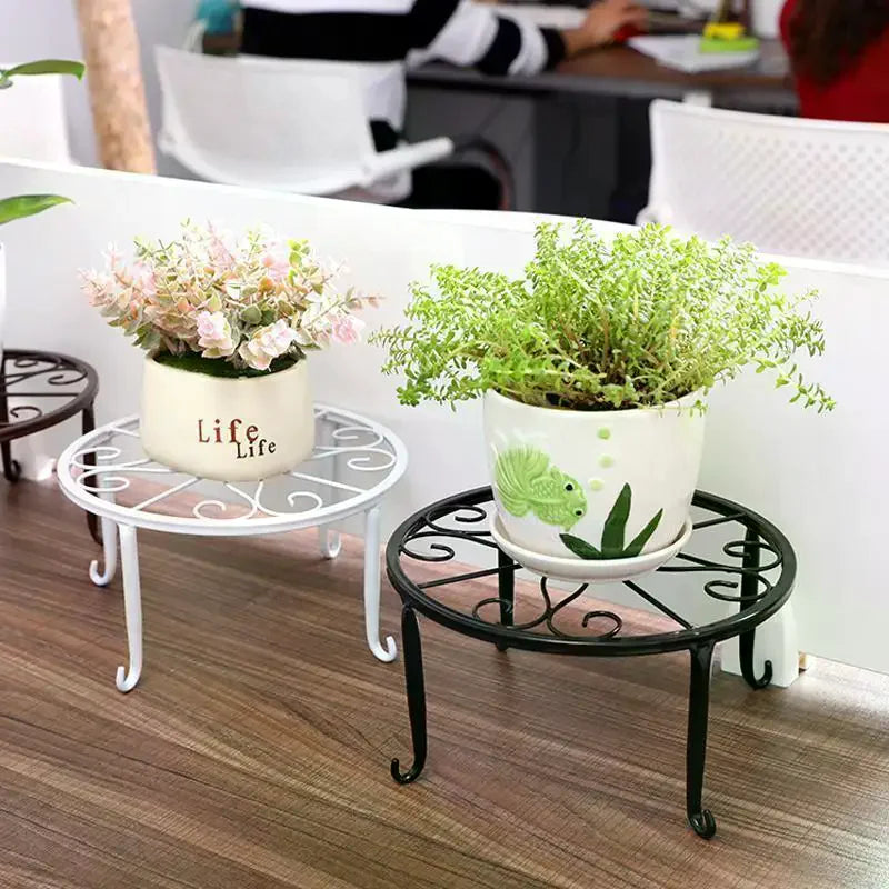 Rustproof Iron Round Plant Stand | Indoor & Balcony Pot Rack Plant Stand Richie's