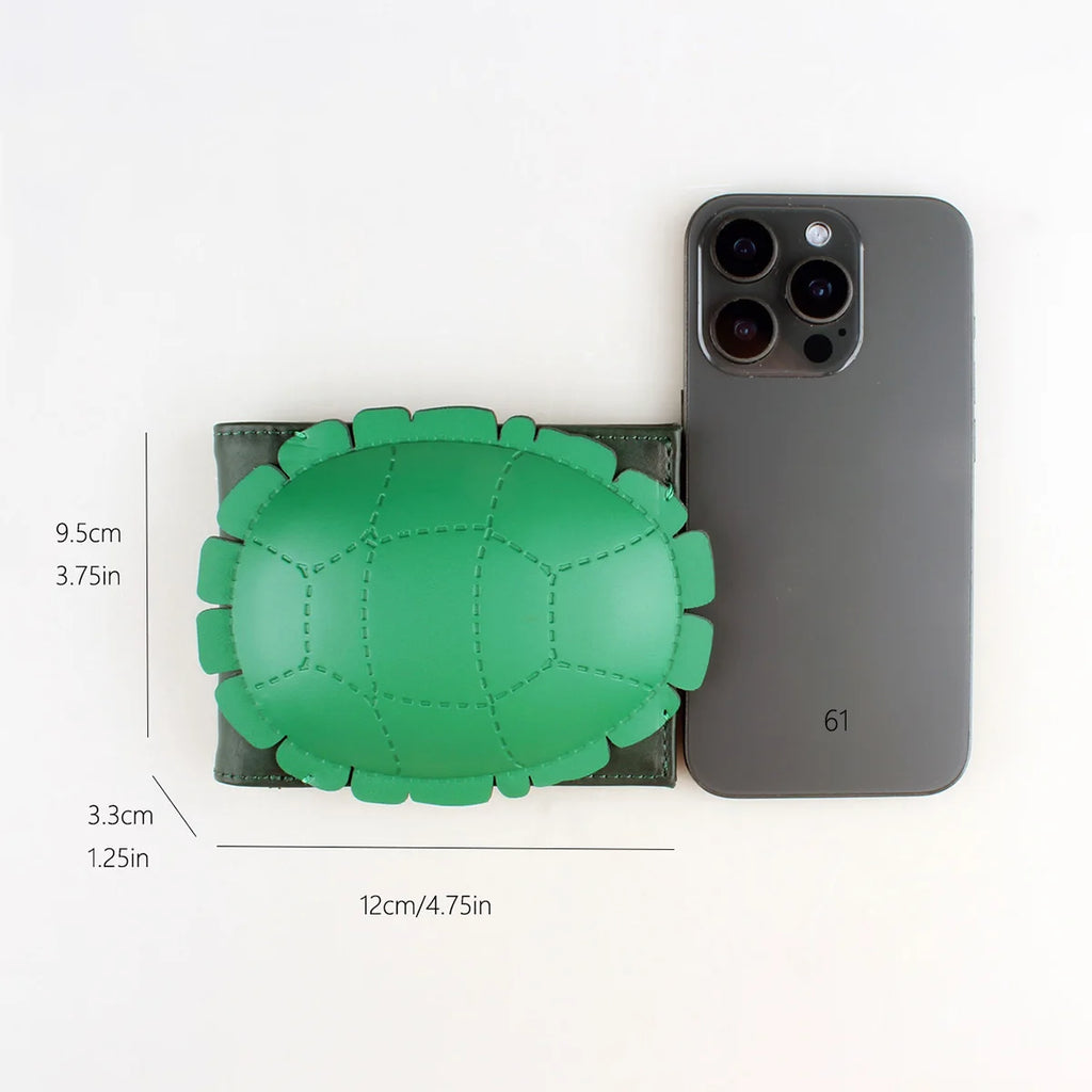 3D Turtle Print Unisex Wallet – PU Leather Card Organizer Bifold Wallet Richie's