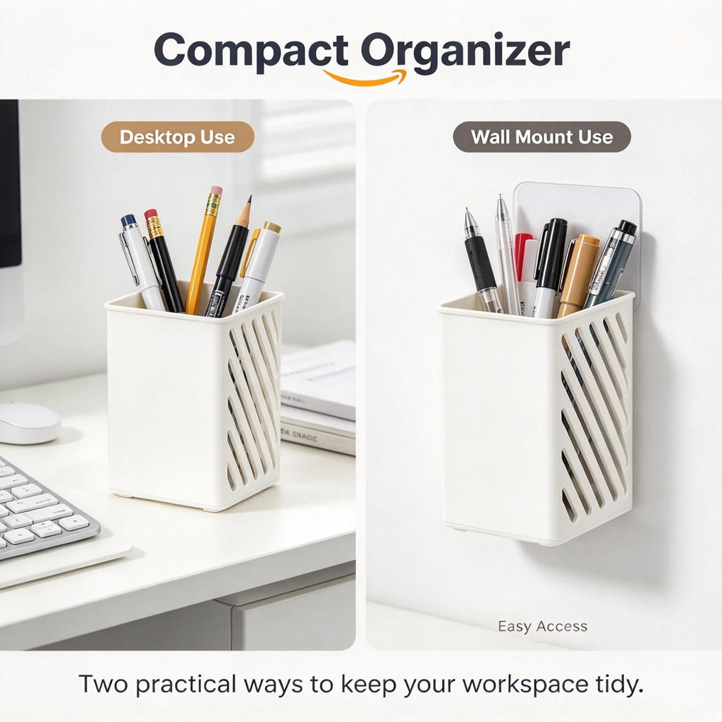 Wall Mounted Pen Holder – ABS Plastic Pencil Organizer Pen Holder Richie's Default Title