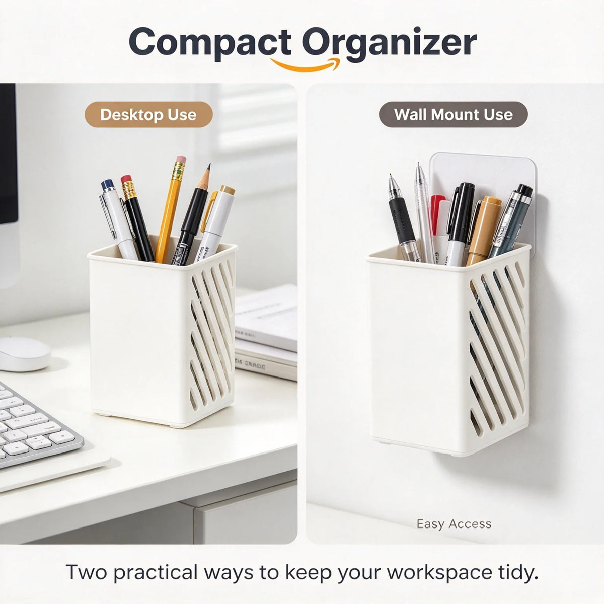 Wall Mounted Pen Holder – ABS Plastic Pencil Organizer Pen Holder Richie's Default Title