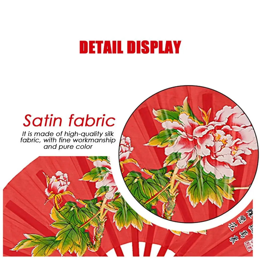 Chinese Kung Fu Folding Fan 28/34cm – Silk Dance Stage Fan Folding Performance Fan Richie's