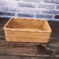 Handwoven Rattan Storage Basket | Desktop & Kitchen Organizer Rattan Storage Basket Richie's M