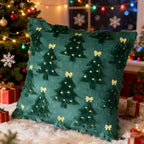 Christmas Tree Embroidered Cushion Cover – Festive Pillow Case Decorative Pillow Cover Richie's 06